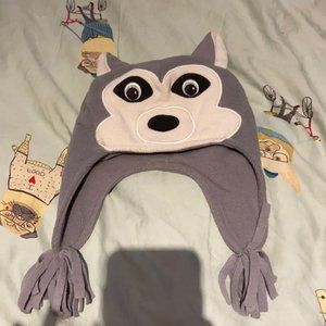 Husky or wolf baby winter hat